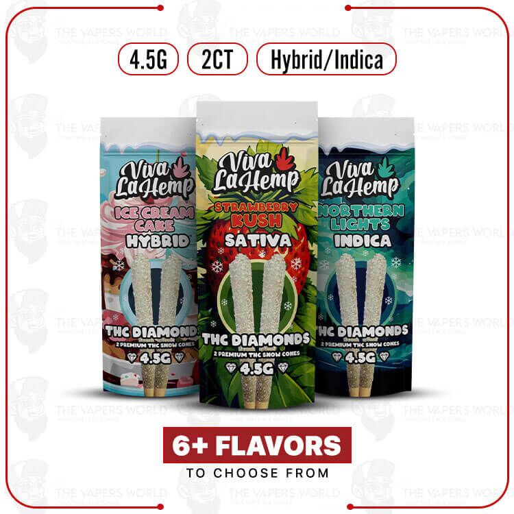 Viva La Hemp 4.5G THC Snowcones Pre-rolls