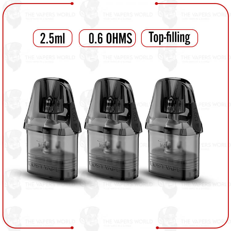 Lost Vape Ursa Replacement Pod Cartridge V3 – 3PK
