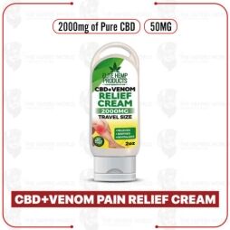 Elite Hemp - CBD+Venom Pain Relief Cream 2000mg Travel Size