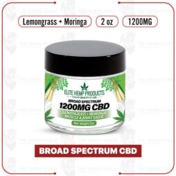 Elite Hemp - CBD Muscle & Joint Salve 1200mg Lemongrass + Moringa