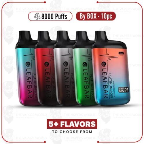 Leaf-Bar-Platinum-8000-Puff-Disposable-Vape-by-box